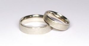 Vestuviniai žiedai Nr.107 (matiniai, iš balto, geltono arba raudono aukso)